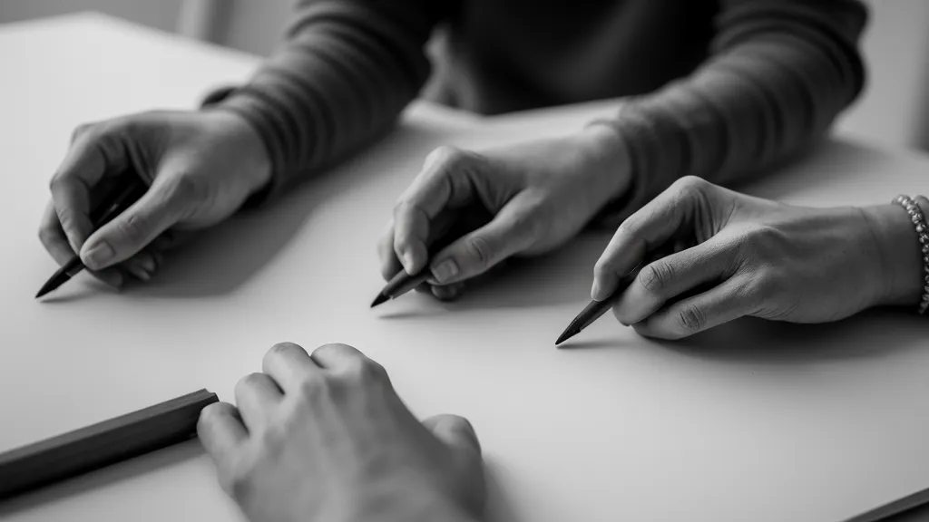 Técnica de calco con grafito para transferir tipografía creativa desde el boceto digital al cartón pluma