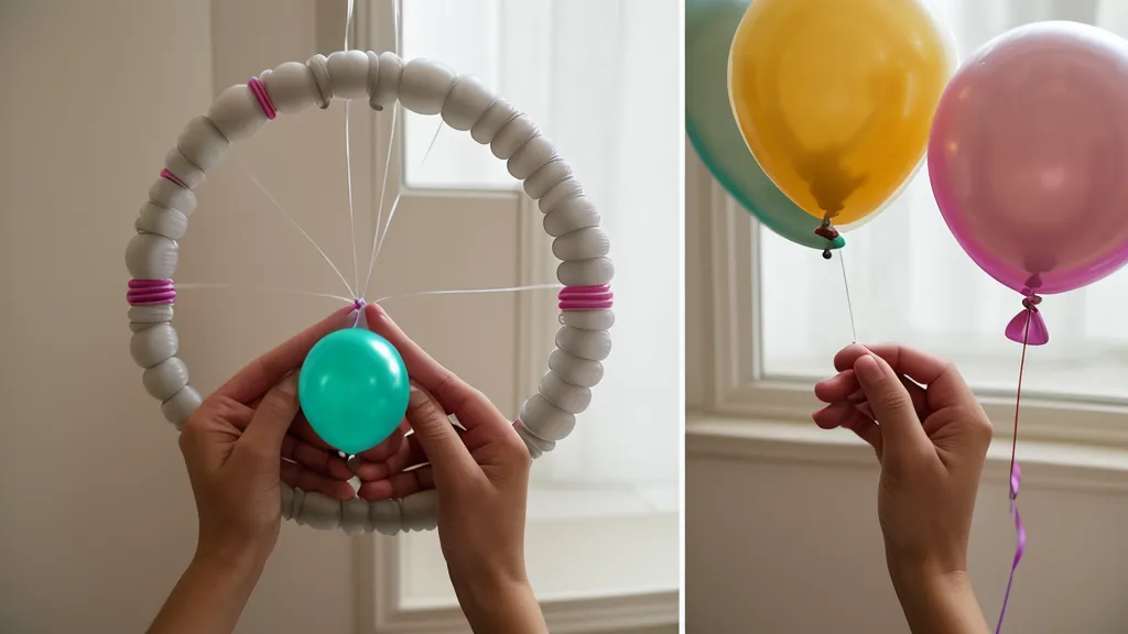 Comparando globos de 5 y 12 pulgadas para decidir el tamaño del aro decorativo
