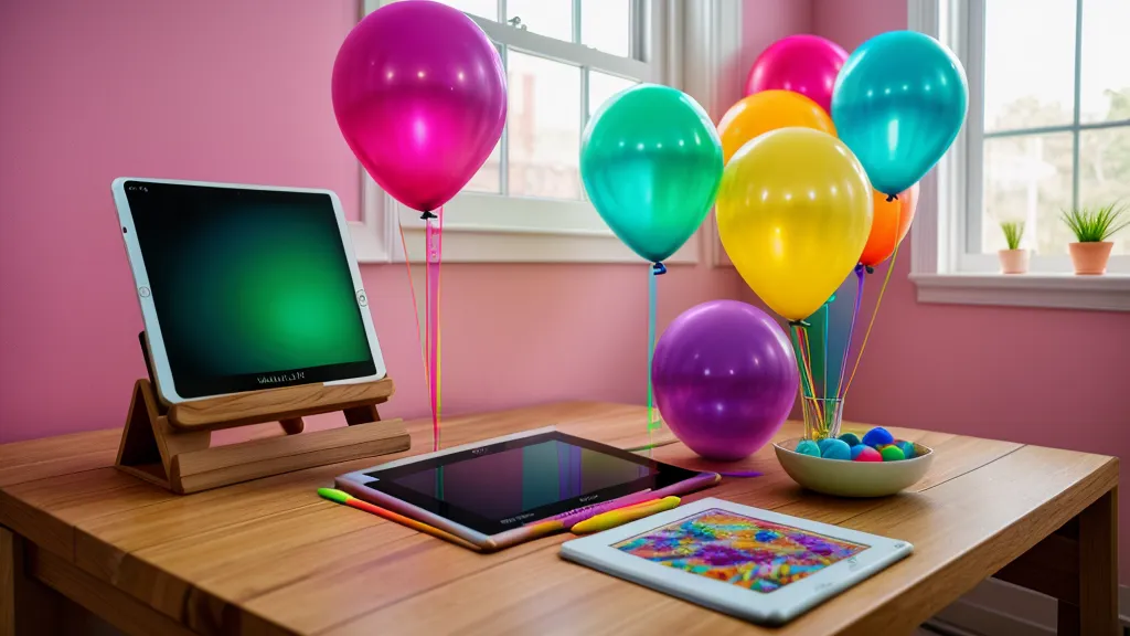 Tablet con boceto digital de paleta de colores junto a muestras reales de materiales.