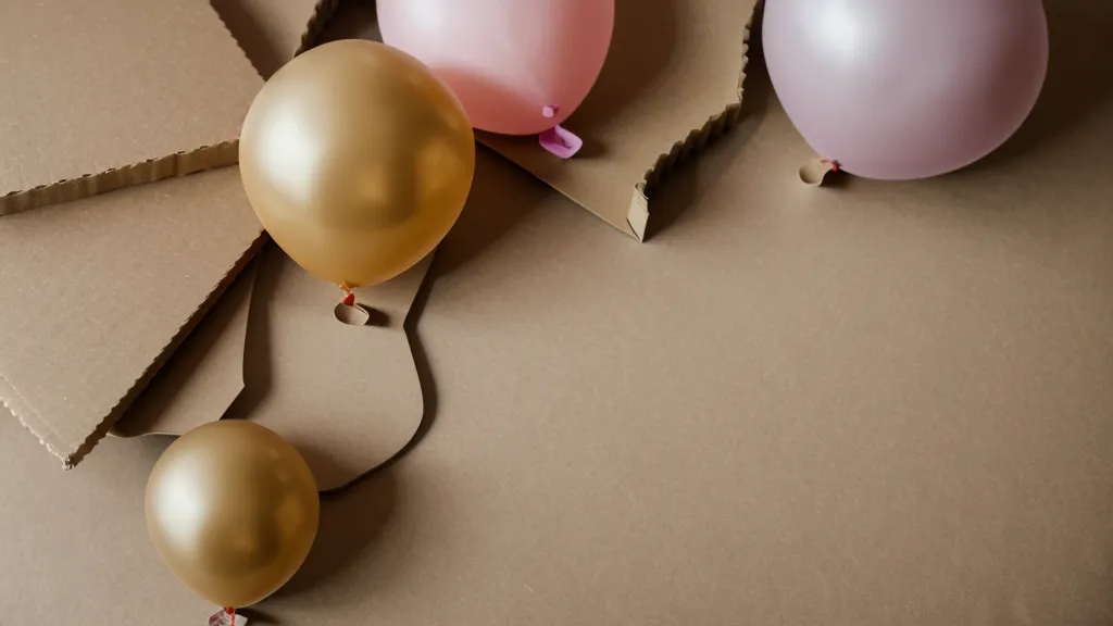 Técnica de decoración con globos: calibrador casero de cartón usado para ajustar el tamaño exacto de un globo arena